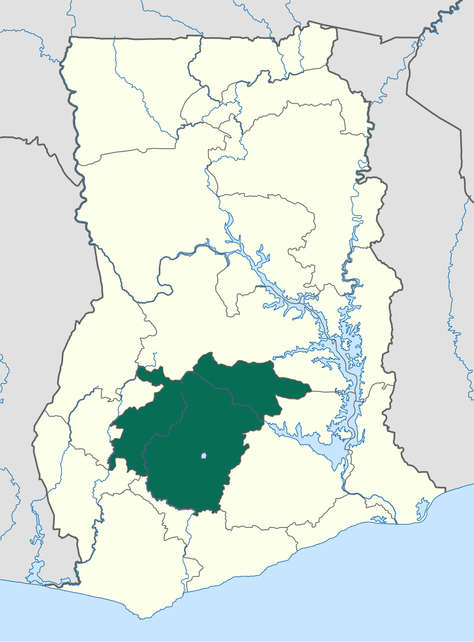 Ashanti Region Map